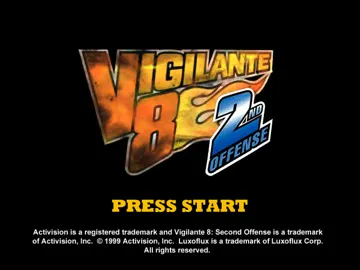 Vigilante 8 - 2nd Offense (US) screen shot title